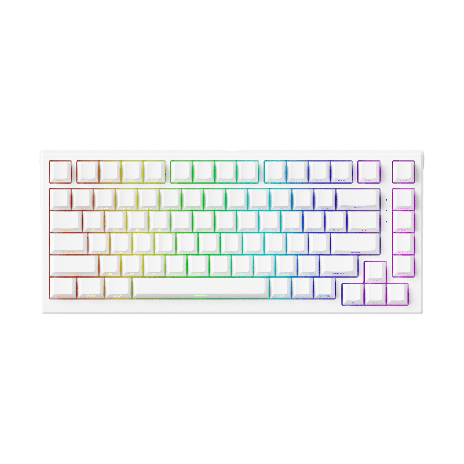 Akko TAC75 HE Shine Through White RGB