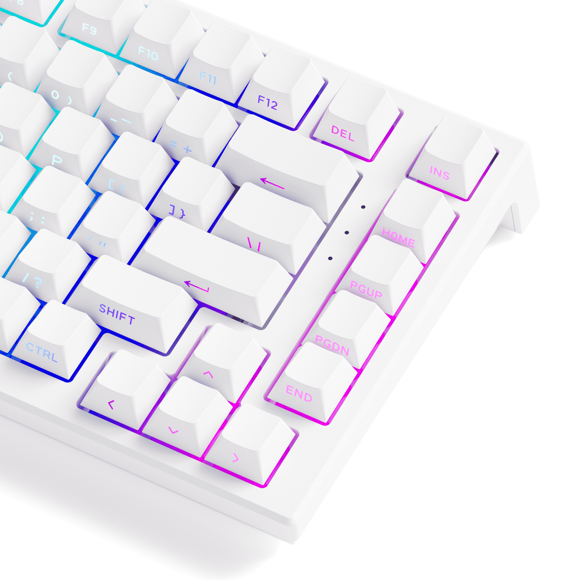 Akko TAC75 HE Shine Through White Right Details