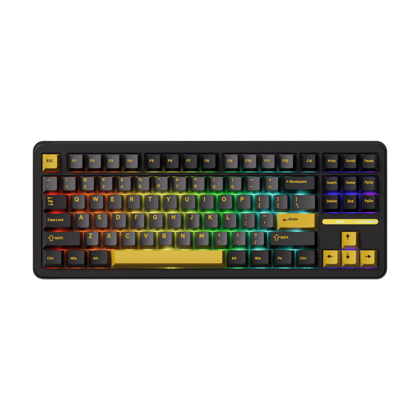 Akko TAC87 Black Gold Mechanical Keyboard RGB