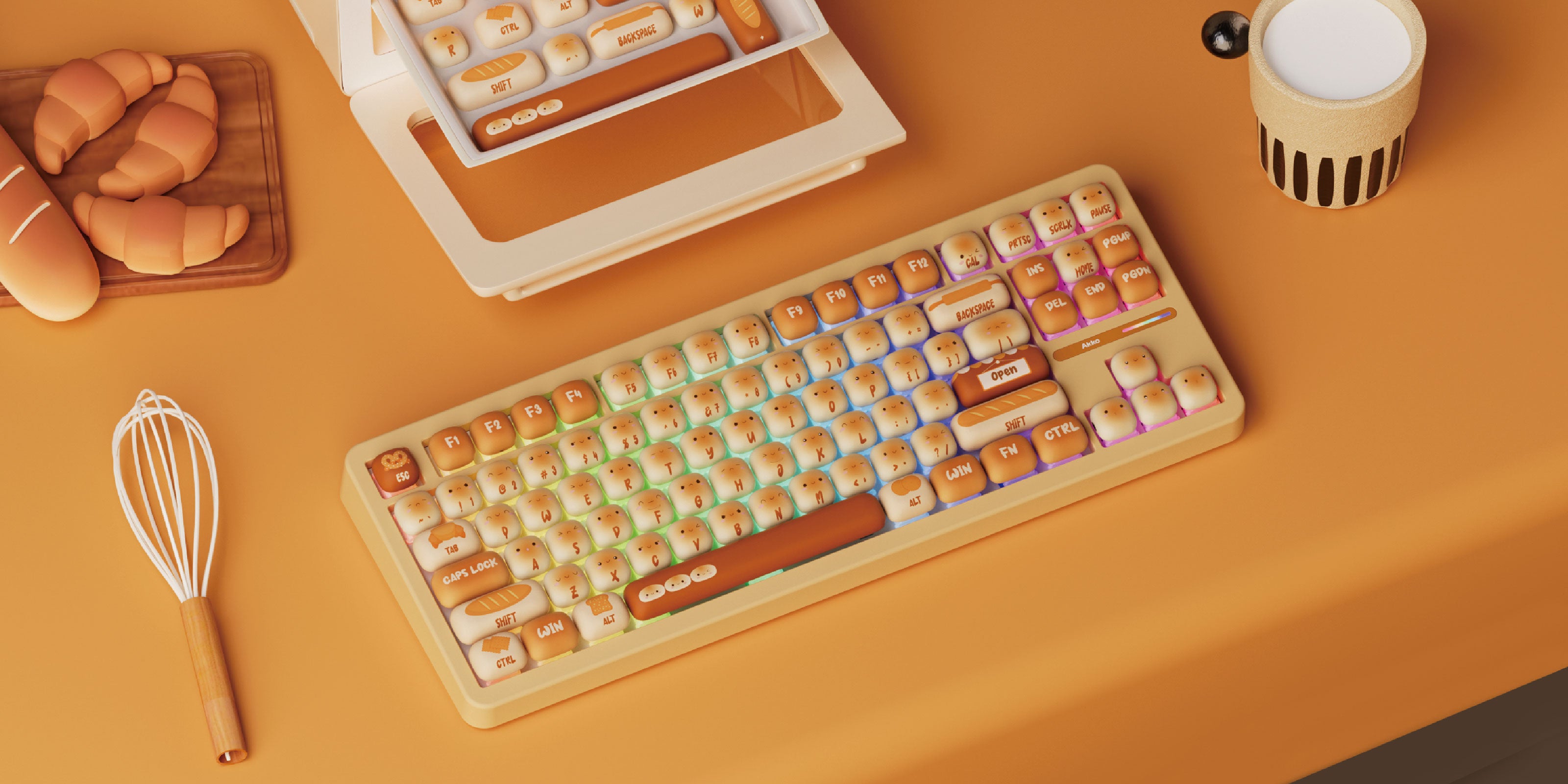 Akko TAC87 Bun Wonderland Mechanical Keyboard 