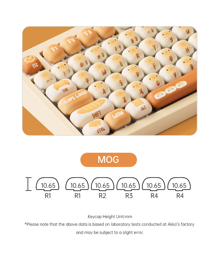 Akko TAC87 Bun Wonderland Mechanical Keyboard Cherry Profile Keycaps