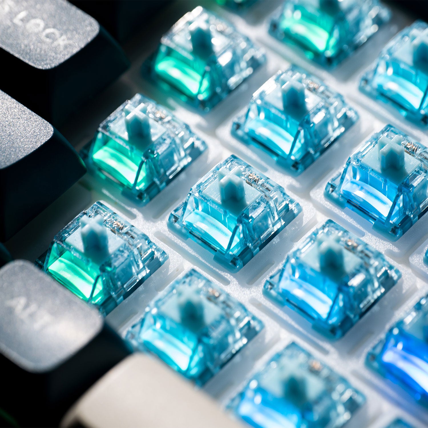 Akko V5 Creamy Blue Pro Switches Details Led Effect