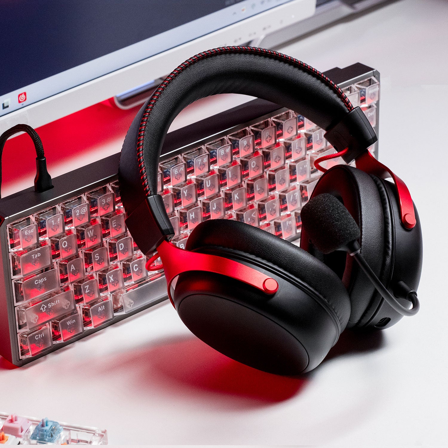 Akko Verge Gaming Headset Black Red