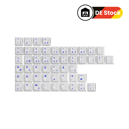 Blue on White ISO Spare Keycaps (49-key)