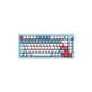 Akko Apple Wave BottleCap Keycaps Set Installed on 75% Keyboard