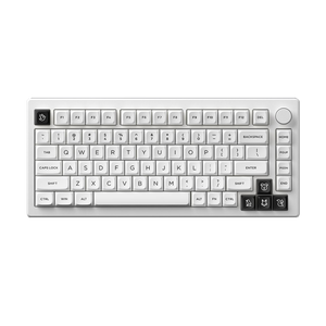 Black on White MDA Keycap Set (227 Keys)