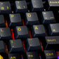 Black & Gold ISO DE Tastenkappen Set (69-Tasten) install on the keyboard details