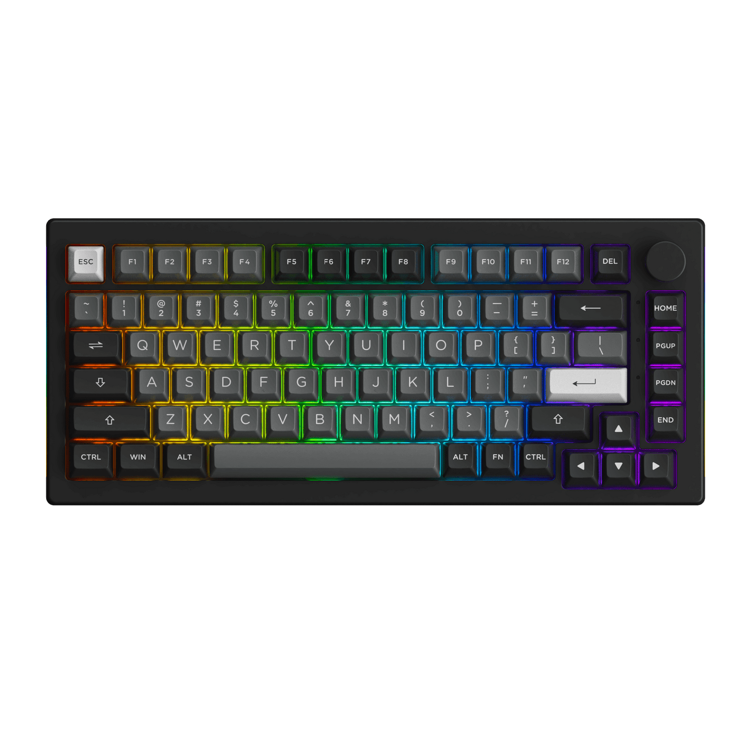 Black & Silver 5075B Plus Tastatur south facing rgb