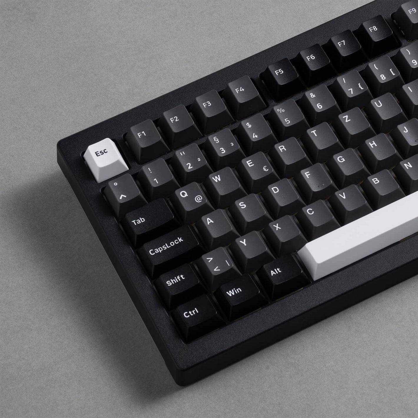 Black & Silver 5075B Plus ISO Tastatur PBT Double-shot Tastenkappen