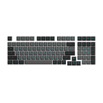 Akko Black Cyan Cyrillic Keycap Set (98-key)
