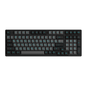 Akko Black Cyan Cyrillic Keycap Set (98-key) Install on the Keyboard