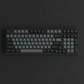 Akko Black Cyan Cyrillic Keycap Set (98-key) Install on the Keyboard