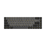 Black & Gold Cyrillic Keycap Set (68-key)
