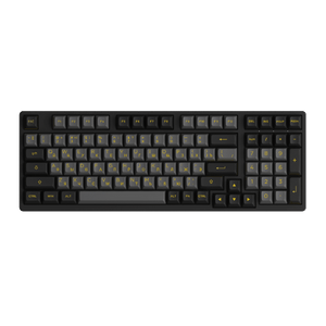 Akko Black Gold Cyrillic Keycap Set (98-key) Install on the Keyboard