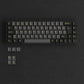 Black & Gold ISO Nordic Tastenkappen Set (76-Tasten) install on the keyboard