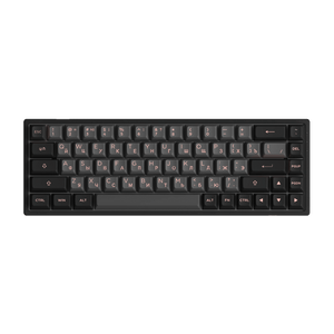 Akko Black Pink Cyrillic Keycap Set (68-key) Install on the Keyboard