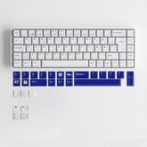 Blue on White ISO Nordic Tastenkappen Set (76-key) install on the keyboard