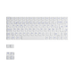 Blue on White ISO Nordic Keycap Set (91-key)
