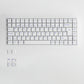Blue on White ISO Nordic Keycap Set 91 Keys