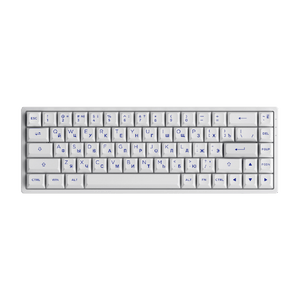 Akko Blue on White Keycap Set (68-key) Install on the Keyboard