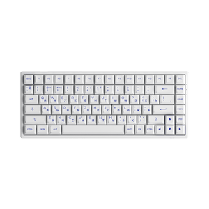 Akko Blue on White Cyrillic Keycap Set (84-key) Install on the Keyboard
