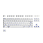 Akko Blue on White Cyrillic Keycap Set (88-key)