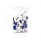 Akko Blue on White Cyrillic Keycap Set (97-key) Jar Packaging