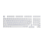 Akko Blue on White Cyrillic Keycap Set (97-key) without 0 Key