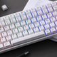 Blue on White ISO Nordic Tastenkappen Set install on the keyboard key details