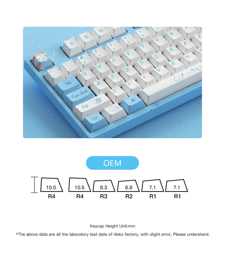 akko cinnamoroll 80 percent keyboard oem profile for phone user