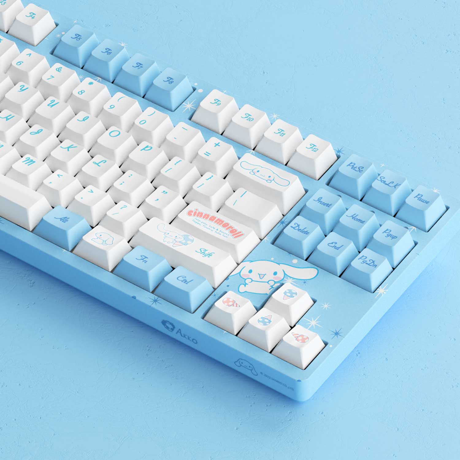 akko cinnamoroll keyboard pbt dye-sub-tastenkappen