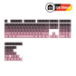 Black &amp; Pink Gradient Keycap Set (135 keys)