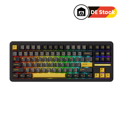 Black & Gold TAC87 Mechanical Keyboard