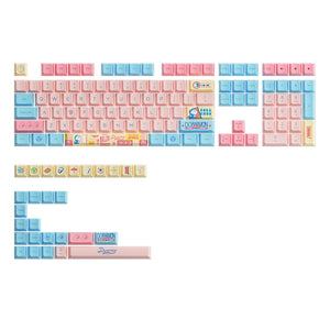 Doraemon Macaron Keycap Set (136 Keys)