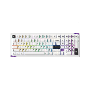 Akko Gem 02 VIA Custom Mechanical Keyboard Black on White