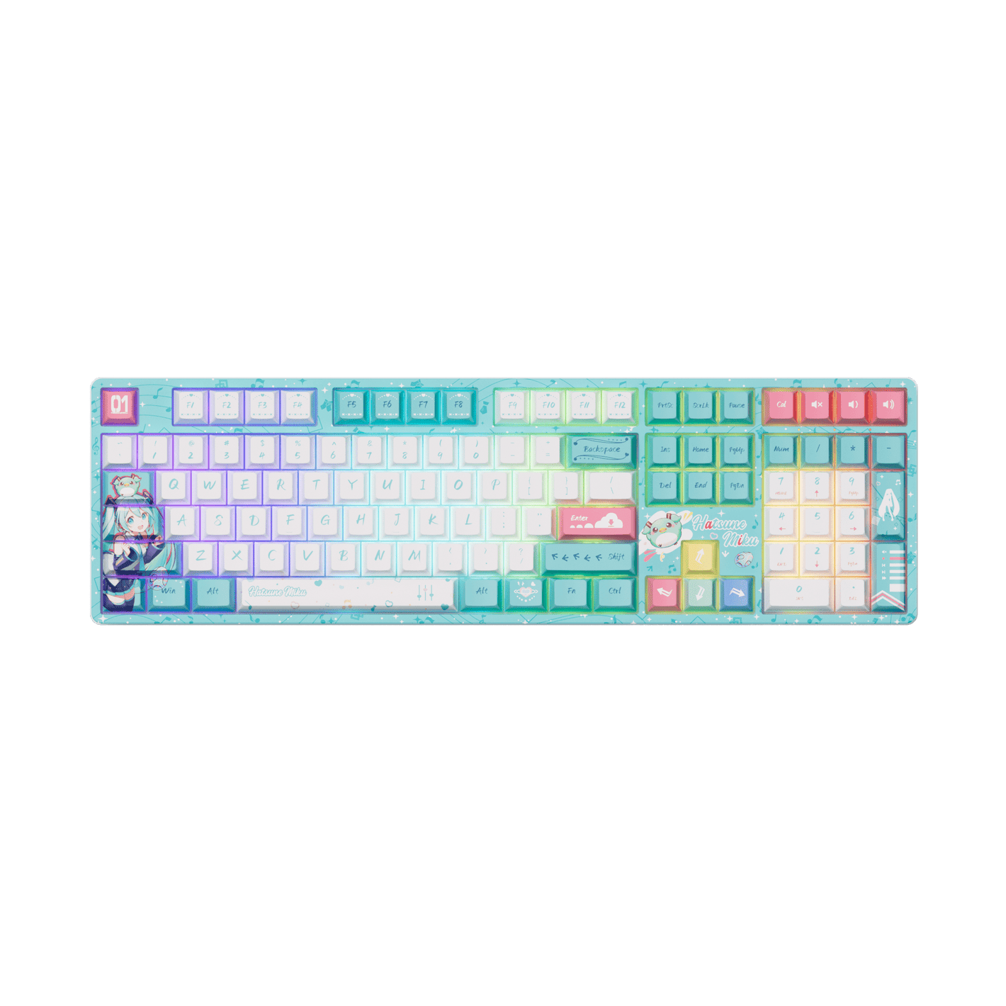 Hatsune Miku 5108B Plus Full Size Mechanical Keyboard with RGB