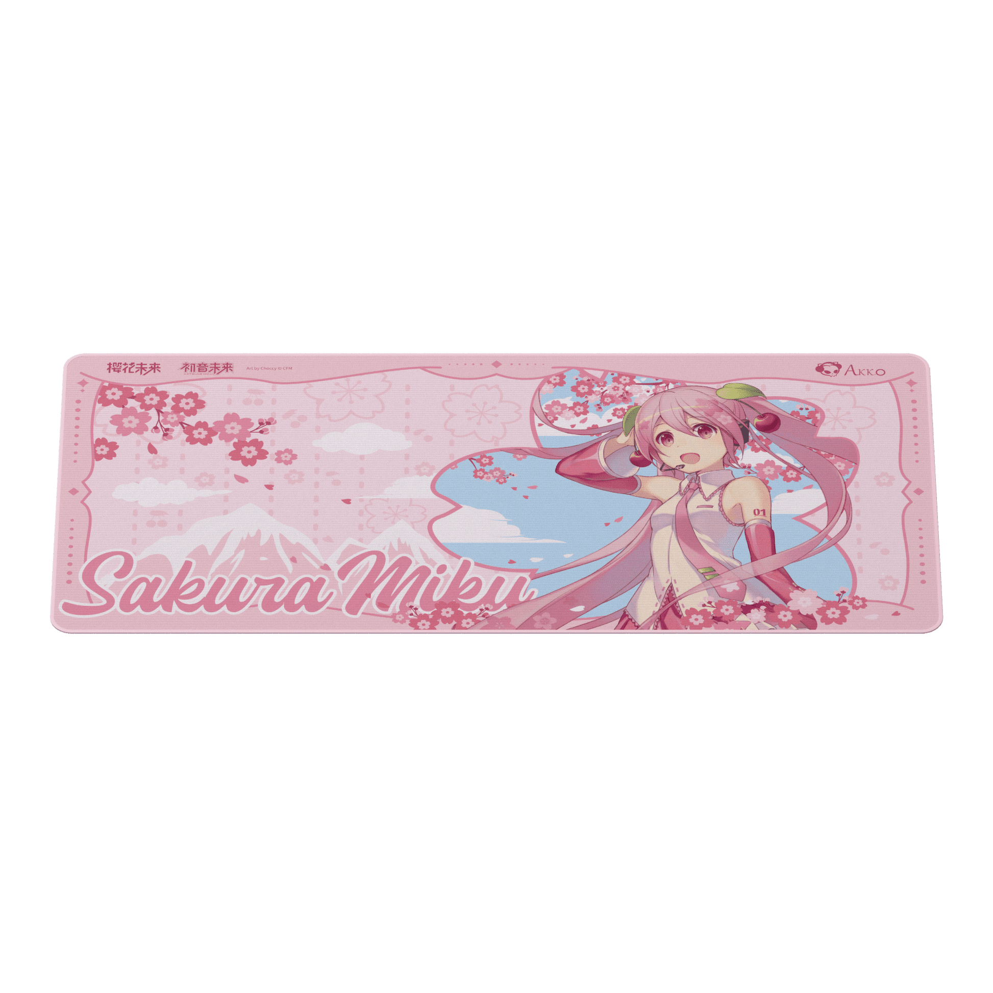 Sakura miku pink mouse pad