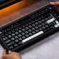 MonsGeek M1 V5- Black on White- Black & Silver