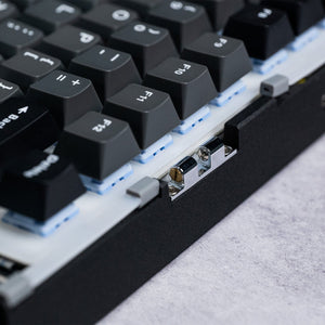 MonsGeek M1 V5 - Black on White- Black & Silver