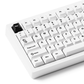 MonsGeek M1 V5- Black on White- Black & Silver