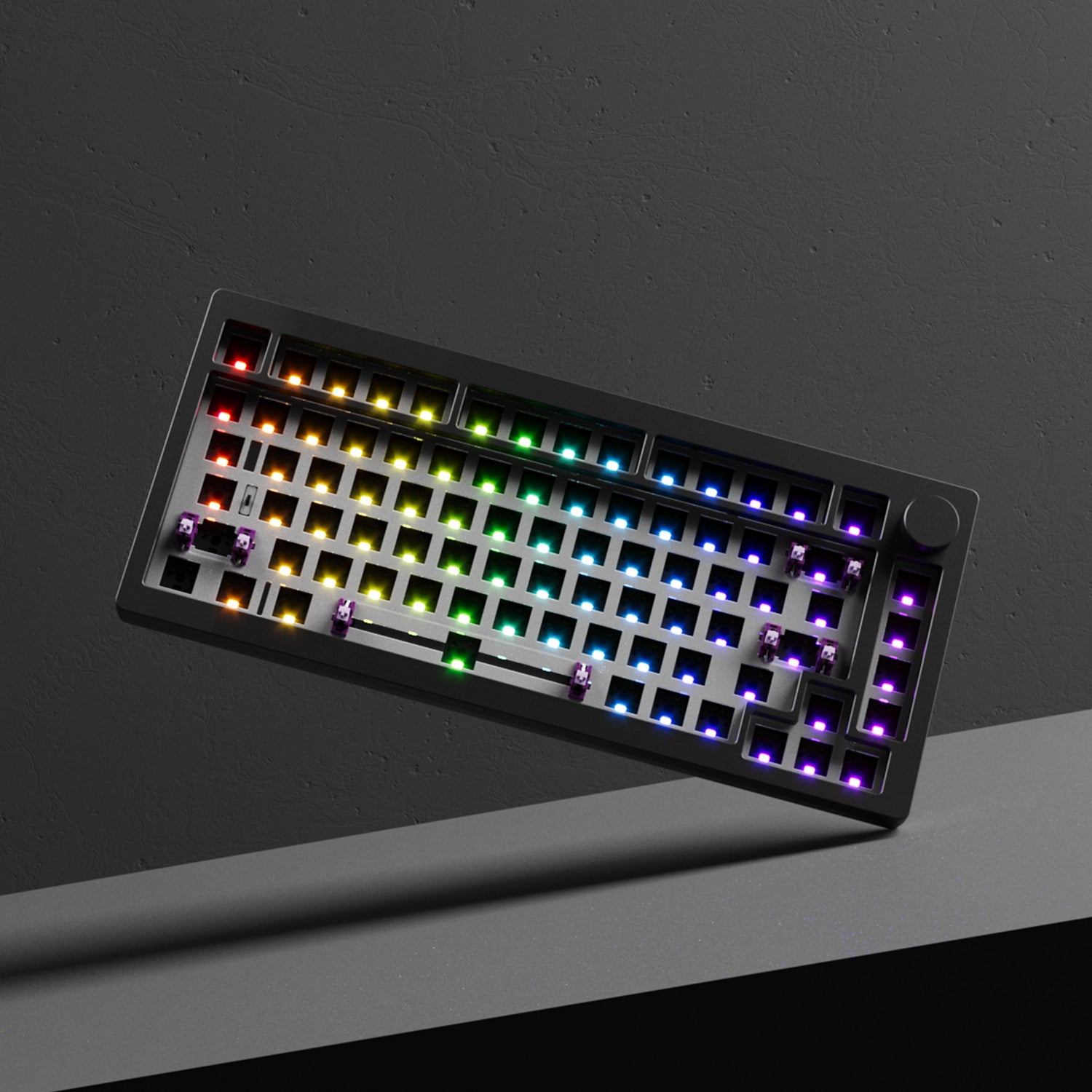 Dark night MonsGeek M1W V3 DIY Kit RGB Lighting