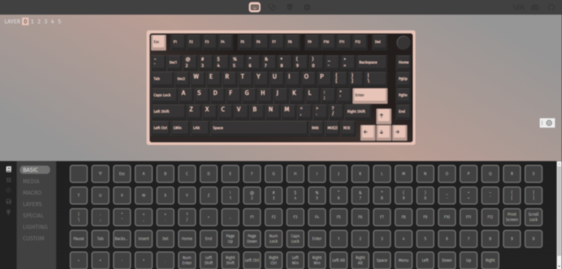 MonsGeek M1W V3 VIA Keyboard support VIA