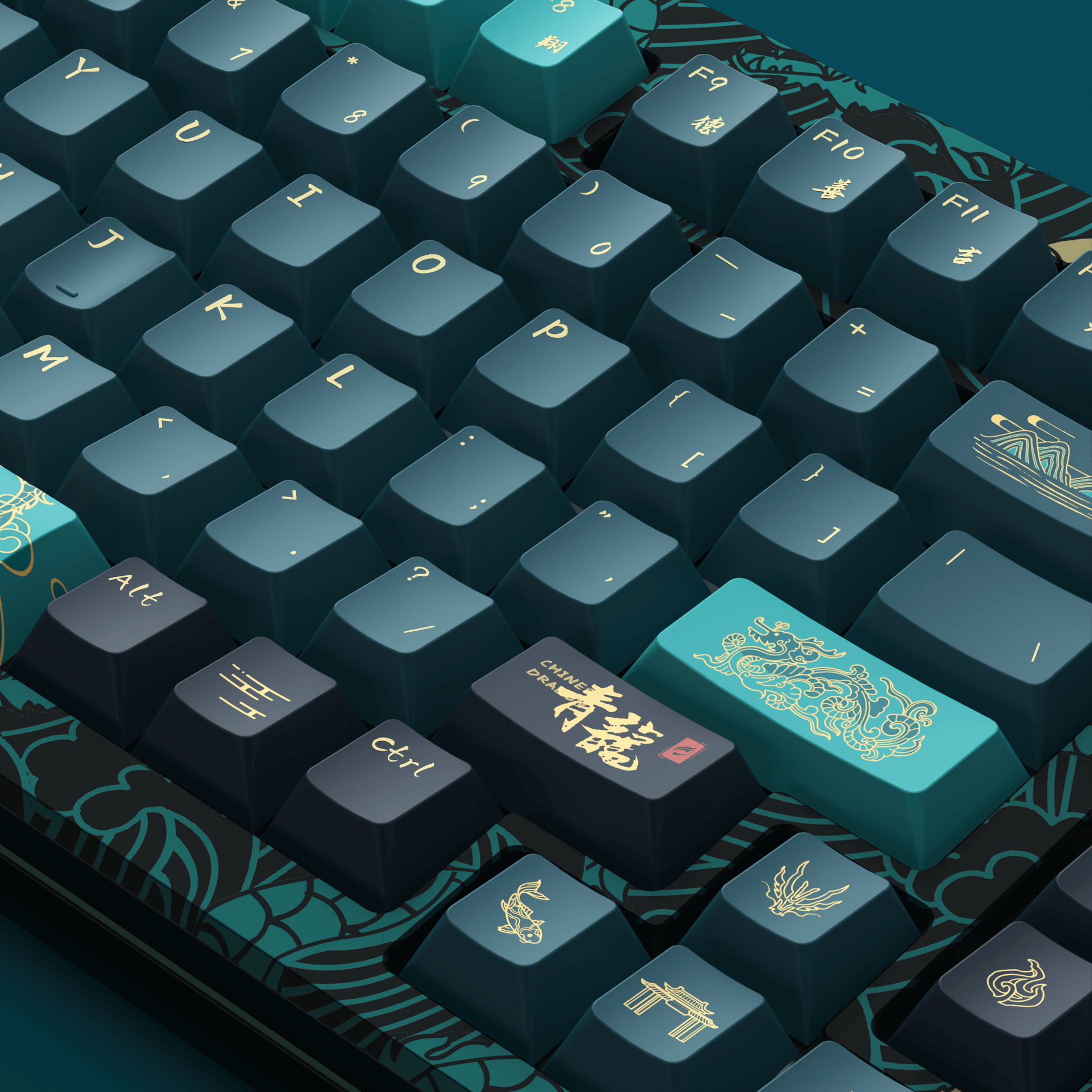 MOD 007 V3 HE Year of Dragon Hall Effect Keyboard Keycap Details