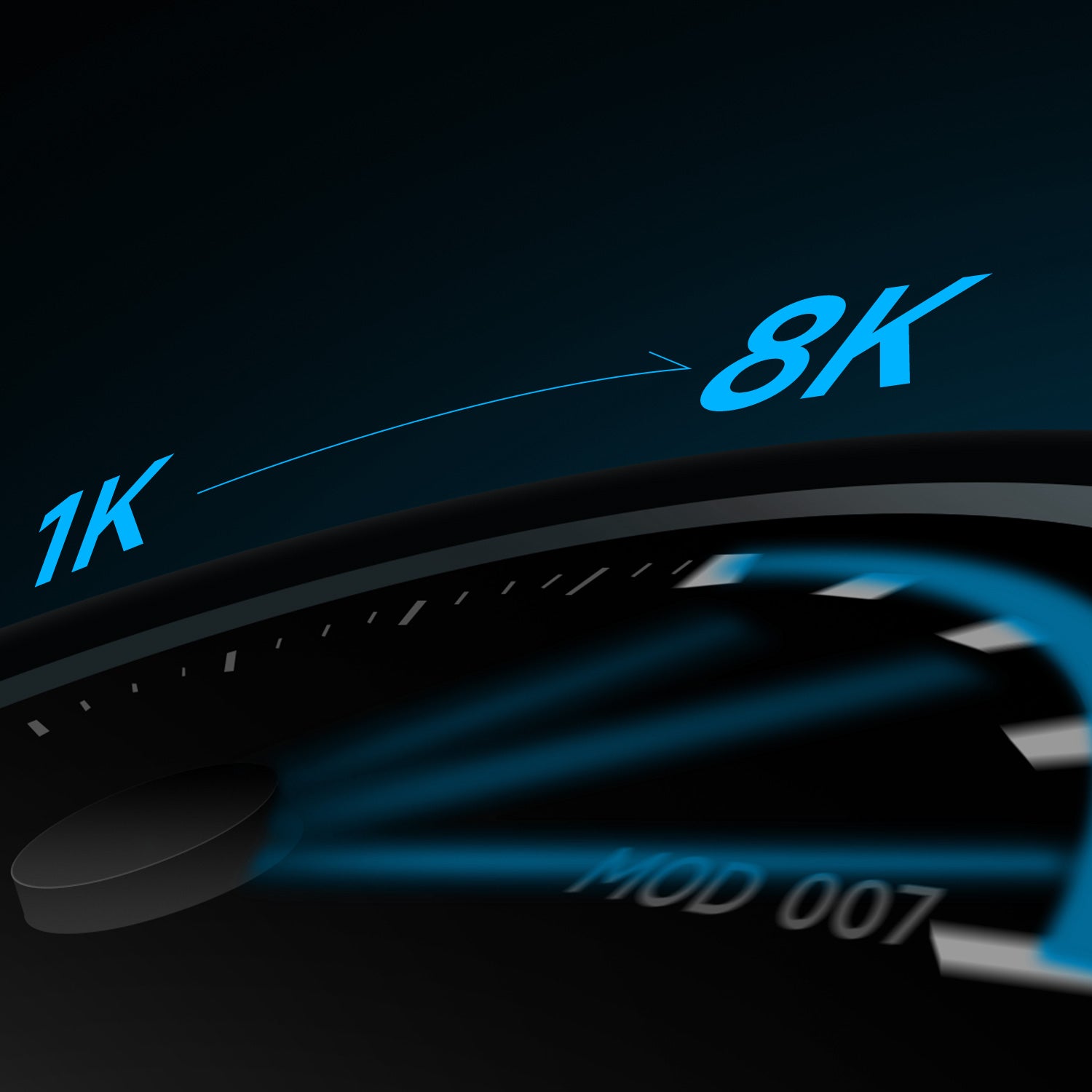 Akko MOD 007B HE Black & Silver ISO Keyboard 8K Polling Rate