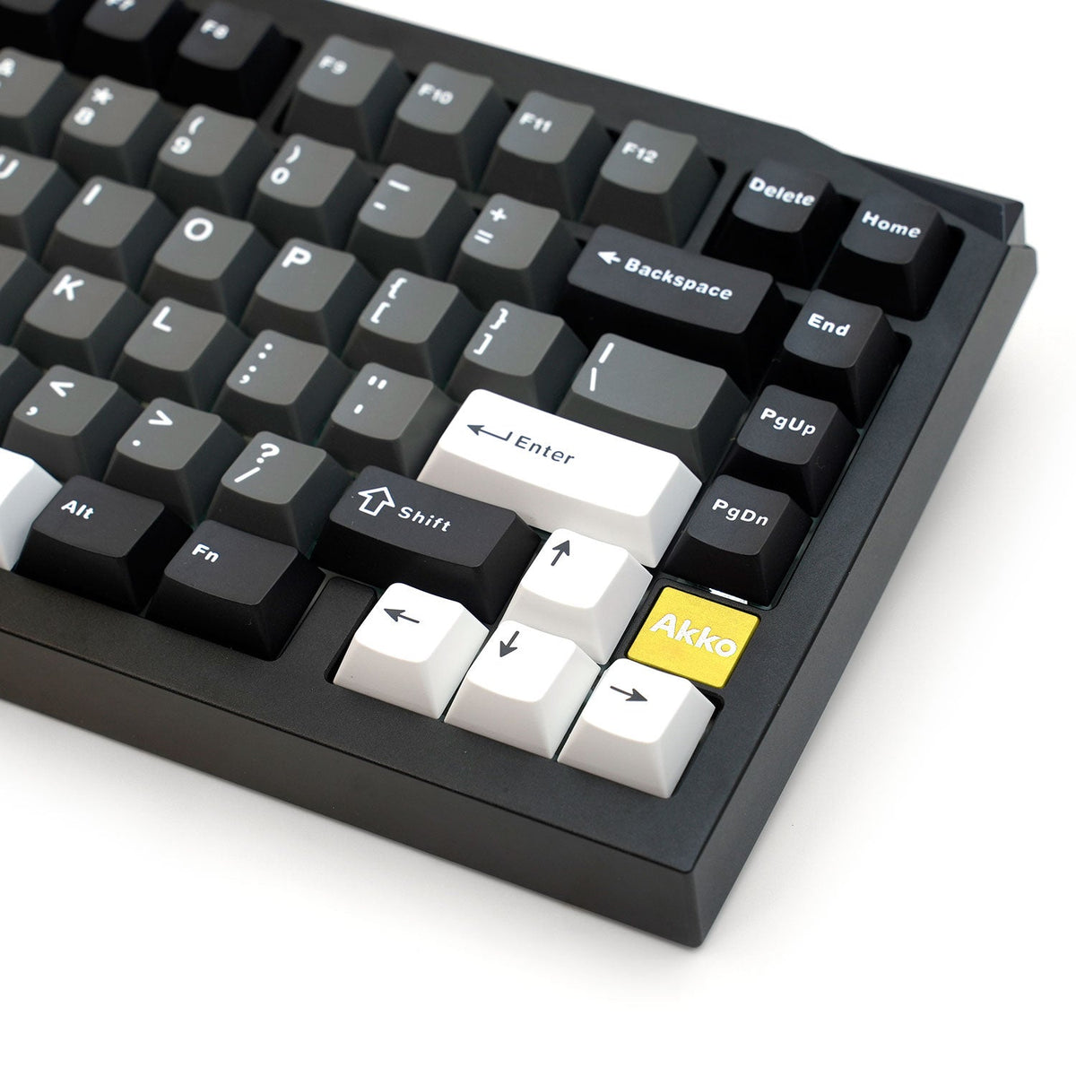 Akko Mineral 01 VIA Custom Mechanical Keyboard Black Silver Details