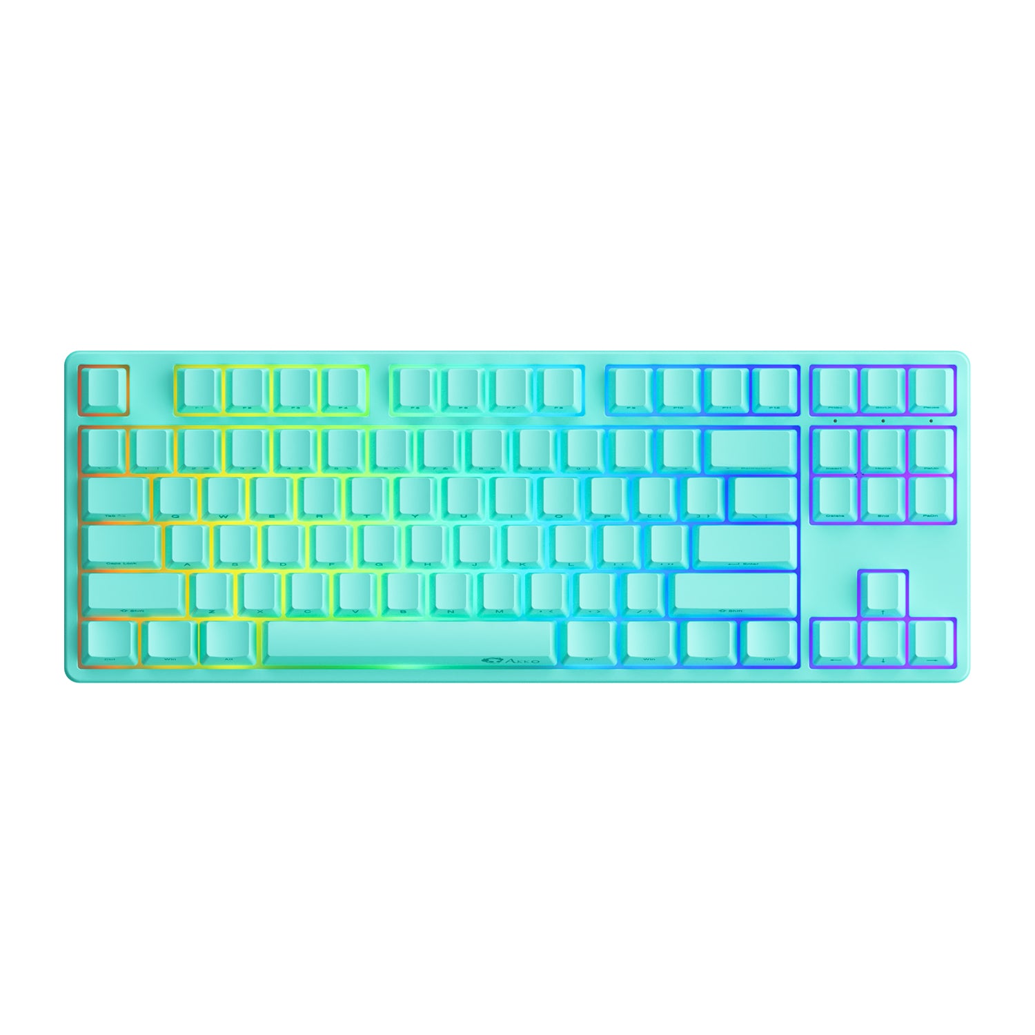 5087S VIA Keyboard mint green theme with rgb