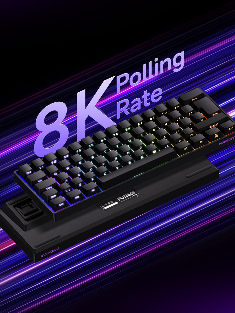 MonsGeek FUN60 PRO ISO HE Magnetic Keyboard 8K Polling Rate