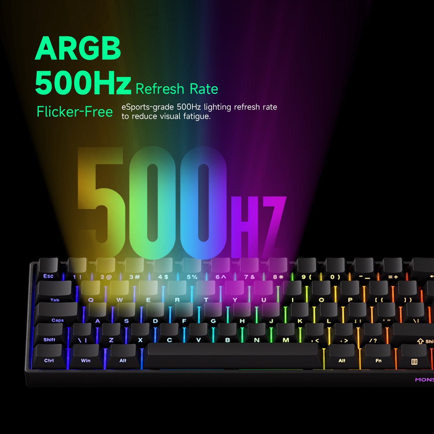 MonsGeek FUN60 PRO ISO HE Magnetic Keyboard 500HZ ARGB Refresh Rate