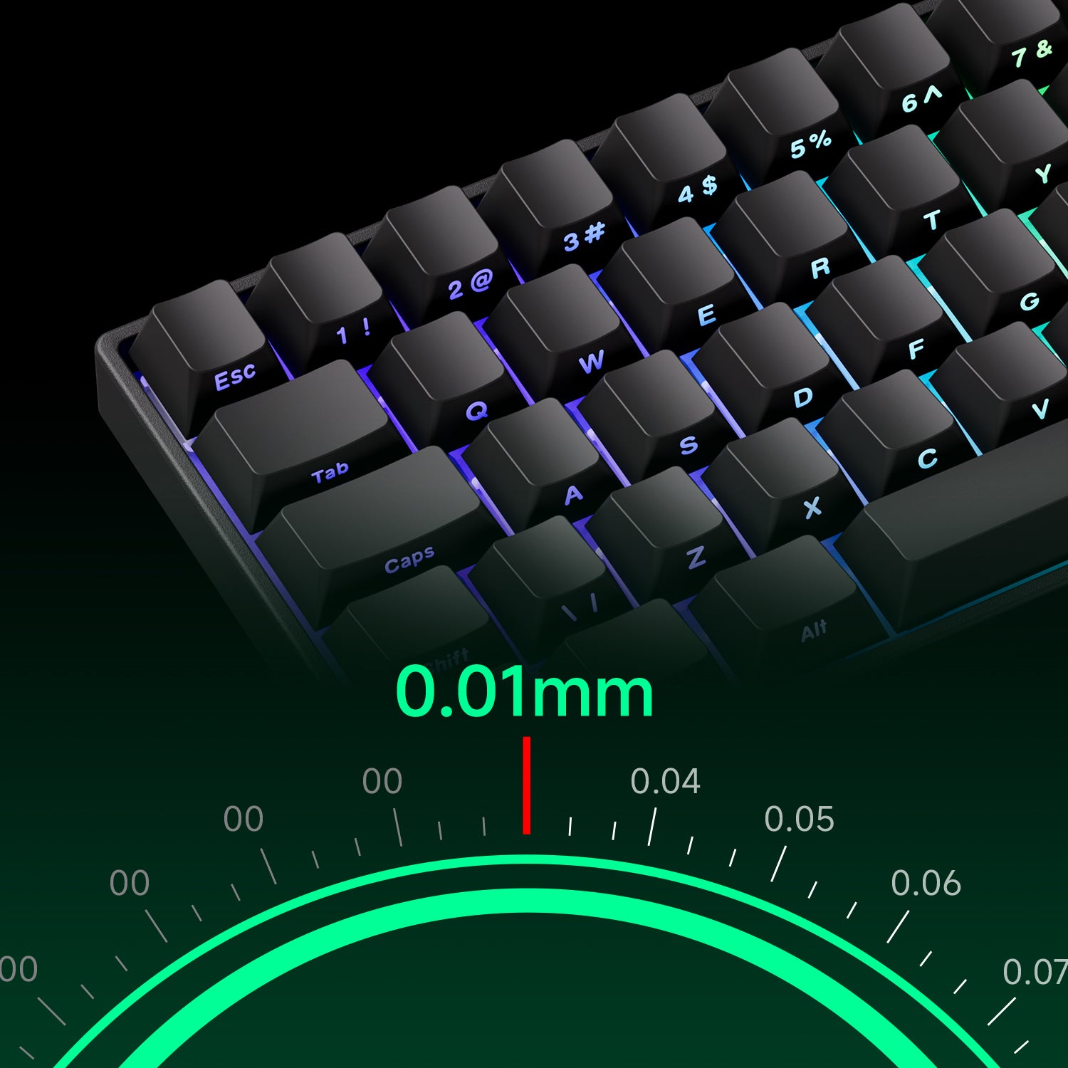 MonsGeek FUN60 PRO ISO HE Magnetic Keyboard  Rapid Trigger 0.01mm