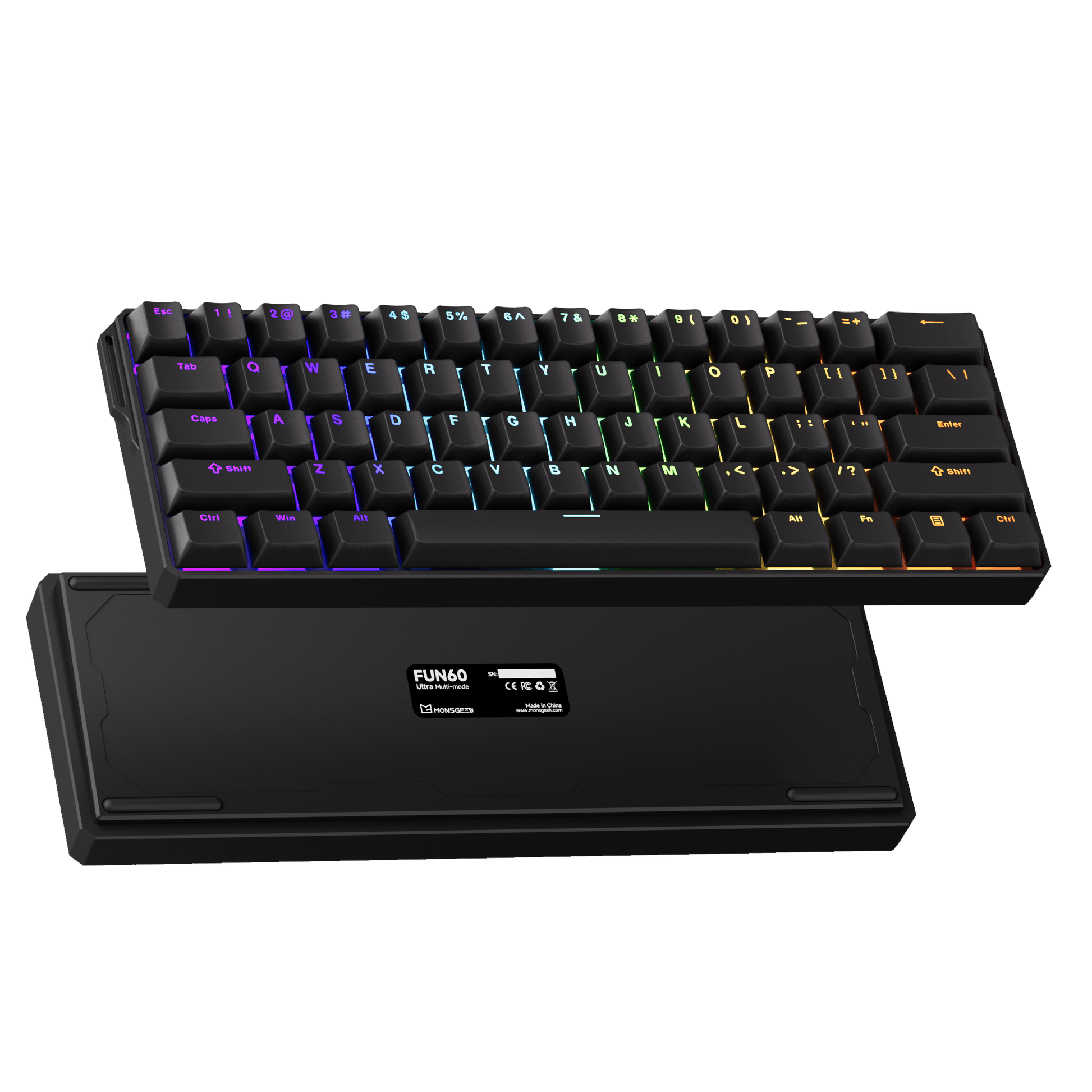 FUN60 Ultra Black Magnetic Keyboard